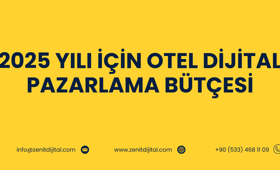 2025 Yılı İçin Otel Dijital Pazarlama Bütçesi